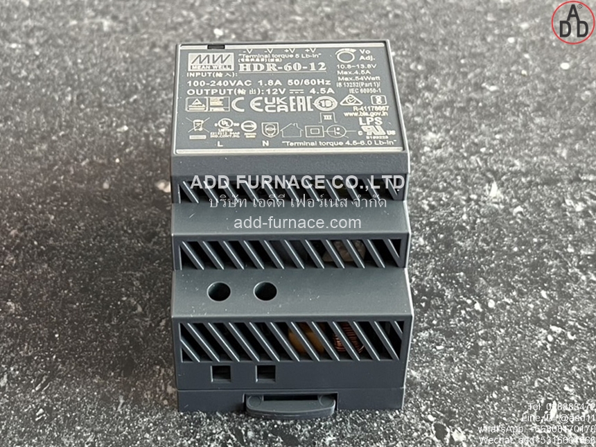 HDR-60-12 |  Power Supply / DIN Rail Power Unit (13)